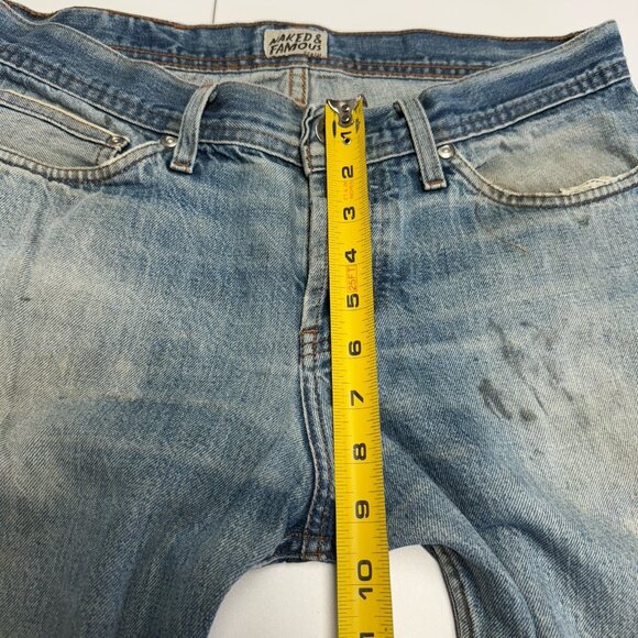 Vintage Naked & Famous Indigo Selvedge Jeans Mens 33 (32x28.5) Y2K Weirdguy - Picture 15 of 16